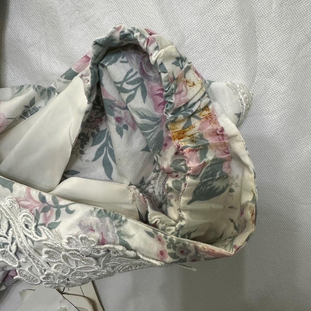 NWT 1991 Scott McClintock Floral Dress Sz 10 Cottagecore Romantic Coquette Gown - Picture 16 of 16